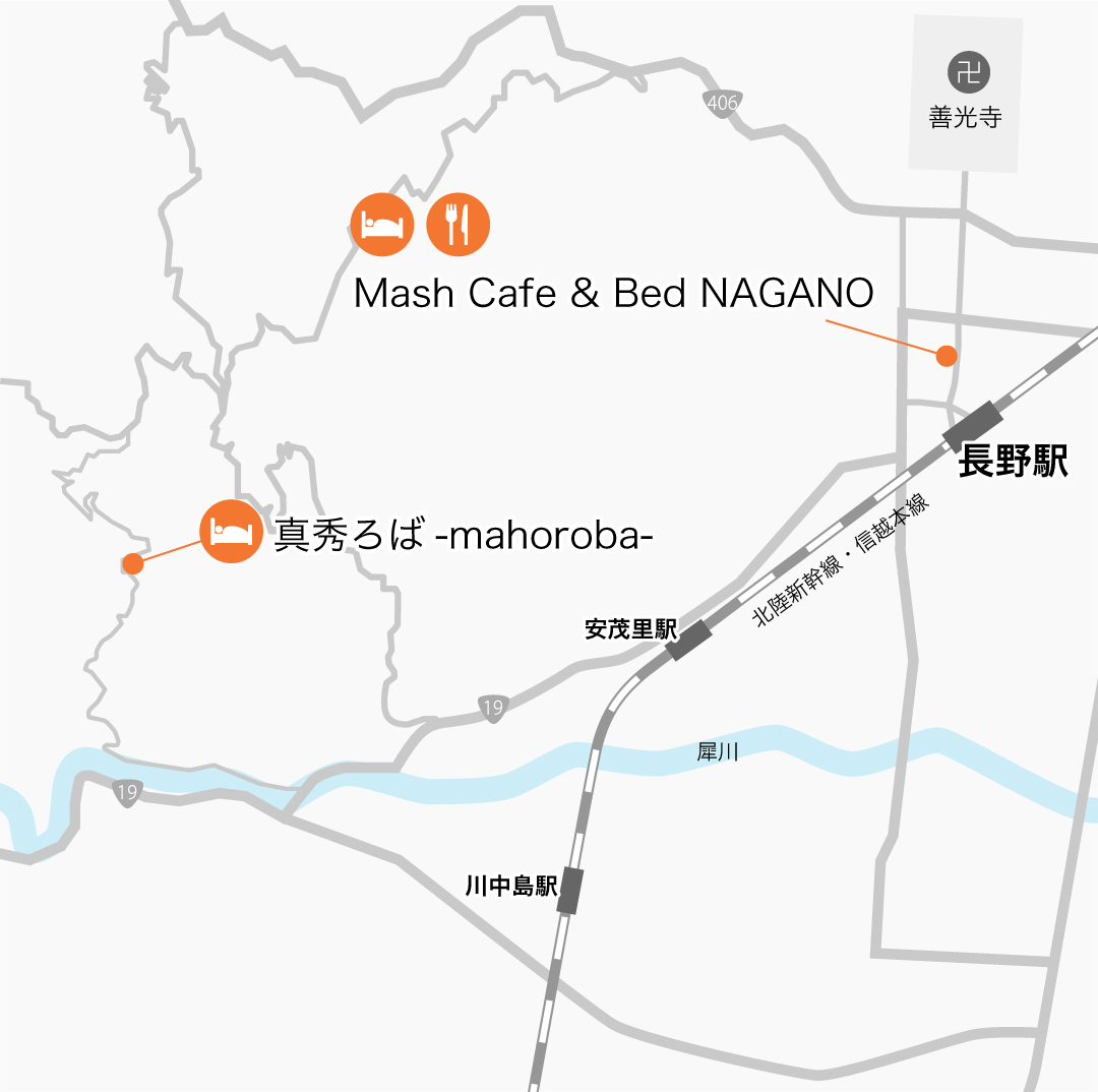 長野駅周辺マップ